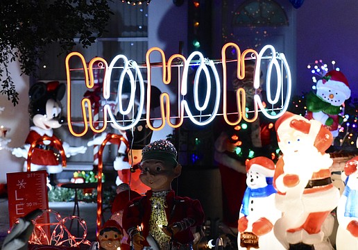 The home at 2834 Browning Street featured countless decorations and animated figures.