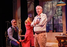 Paul Nicholas and David Cantor star in "A Tailor Near Me" at Florida Studio Theatre through Feb. 15.