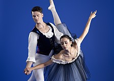 Trevor Stalcup and Jessica Assef star in George Balanchine's "Mozartiana," in Sarasota Ballet's Program Three, "Masters of Movement," which runs Dec. 19-20 at the Sarasota Opera.