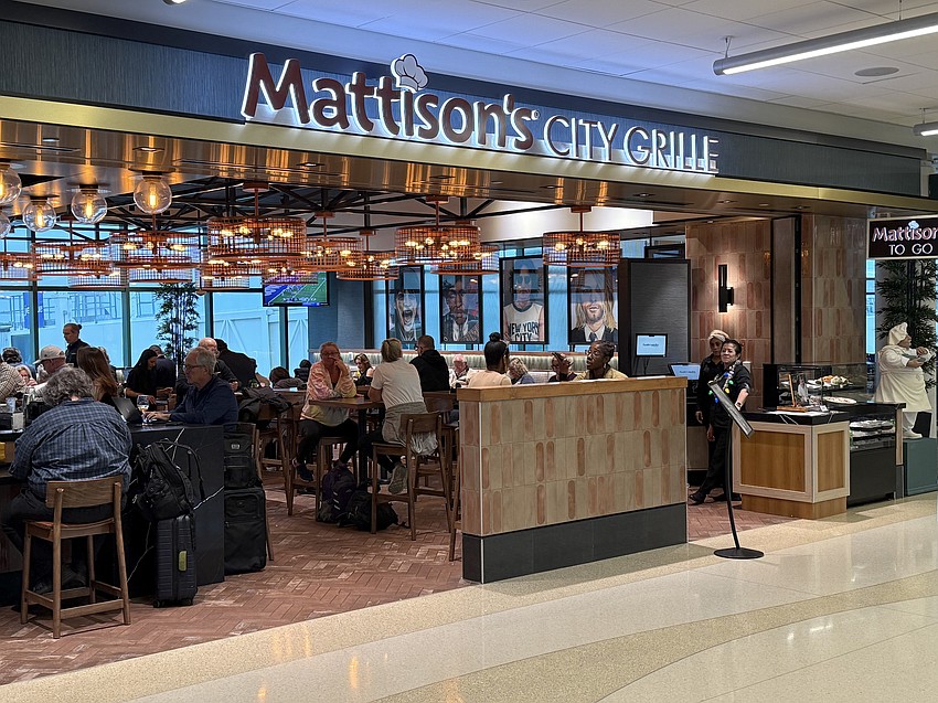 Mattison's City Grille is among the new restaurant offerings in the renovated Concourse B at Sarasota-Bradenton International Airport.