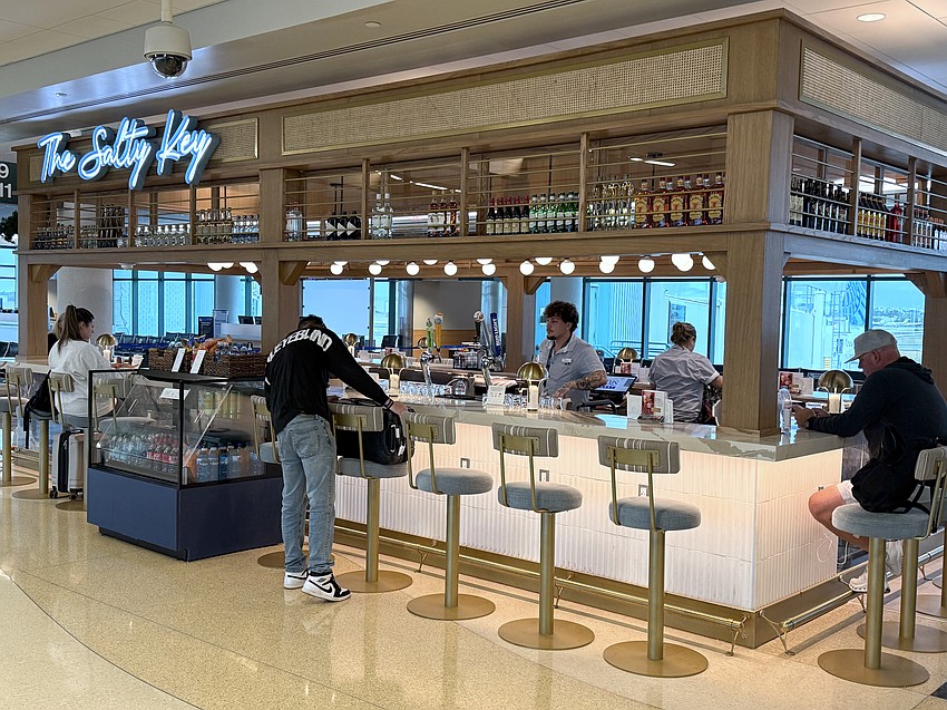 The Salty Key Bar is now open at the end of Concourse B at Sarasota-Bradenton International Airport. It is among 17 total new and upgraded concessions at the airport.