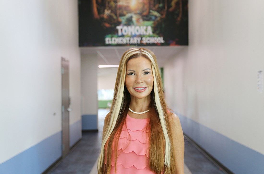 Jacqueline Chartier said she loves being involved in school activities and is part of the Tomoka Elementary Leadership Team. Photo by Jarleene Almenas