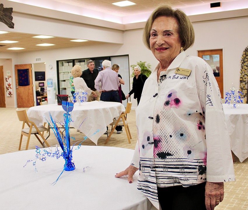 Marion Levine, co-president of Temple Beth Israel of Longboat Key, said making her mother's recipe for potato latkes is a cherished family tradition that has passed through the generations.