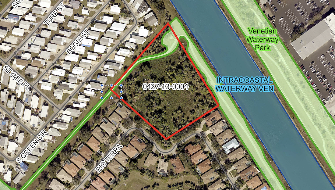 Sarasota County acquired a site on the island of Venice between Rio Terra and South Green Circle.