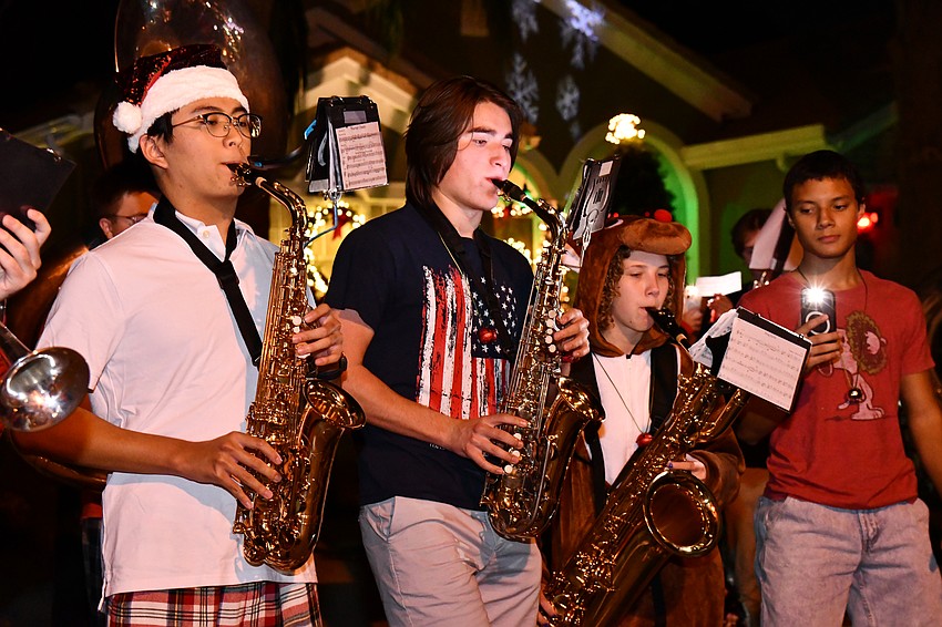 Saxophone players had a special solo in 