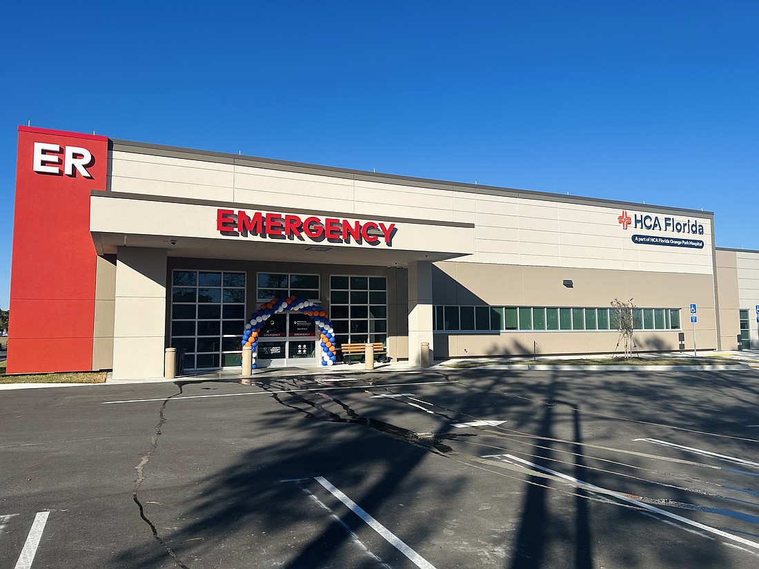 HCA Florida Royal Pines Emergency is at 1093 Oakleaf Plantation Parkway, west of the First Coast Expressway in Orange Park.