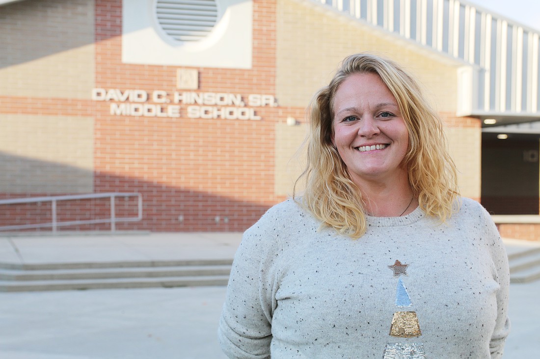 Hinson Middle School teacher Caitlin Spencer has been an educator since 2018. Photo by Jarleene Almenas