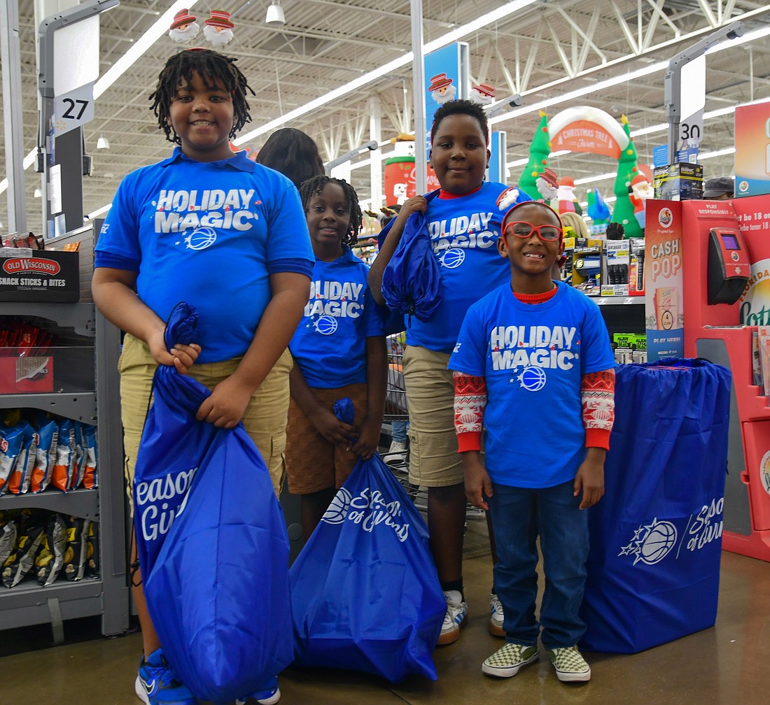 West Orange Boys and Girls Club members were happy to walk out of Walmart with full bags from the Orlando Magic's Shopping Spree.