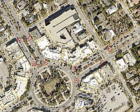 Locations of the new St. Armands speed tables are marked in red.