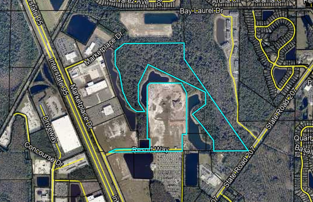 A  280-unit apartment project is planned at northeast Florida 207 and Interstate 95 in St. Johns County.