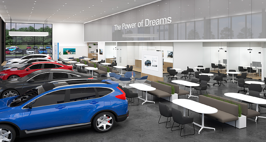 The new dealership spans 56,000 square feet. The new dealership spans 56,000 square feet.
