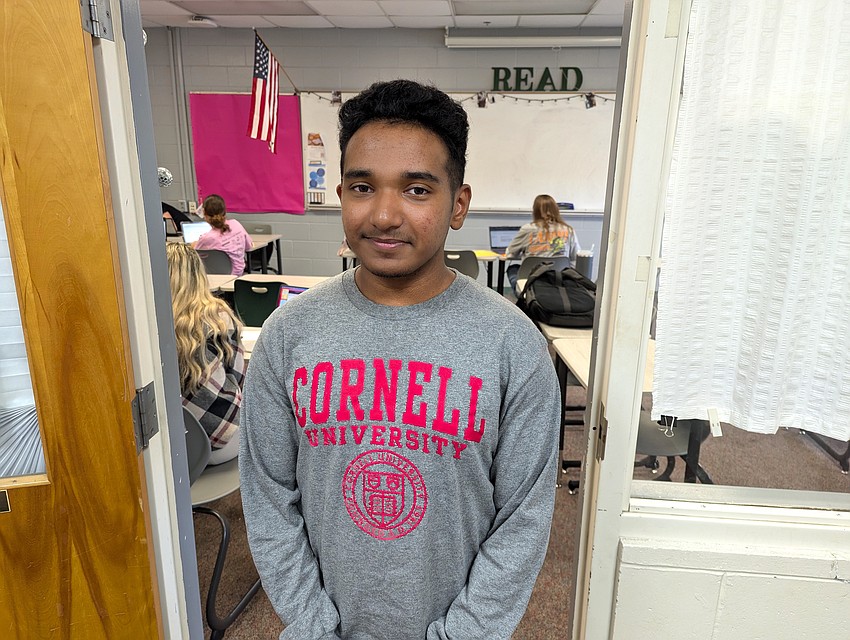 FPC senior Syed Haider will study biomedical engineering at Cornell University thanks to a QuestBridge National College Match scholarship. Photo by Brent Woronoff