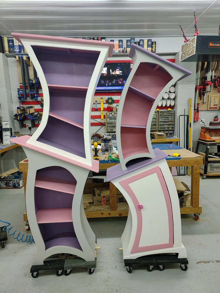 Some of Alan Higbee's work with woodworking is whimsical. Some of Alan Higbee's work with woodworking is whimsical.