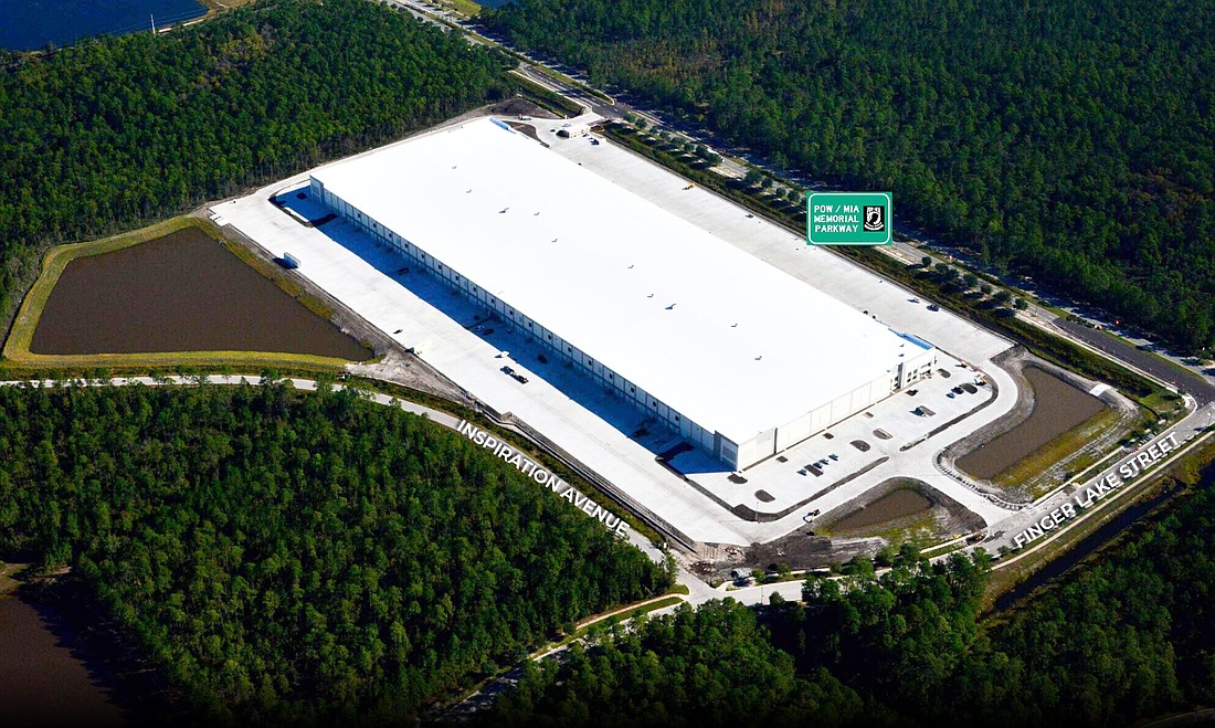 Hillwood's Building E at 5550 POW-MIA Memorial Parkway in AllianceFlorida at Cecil Commerce Center.