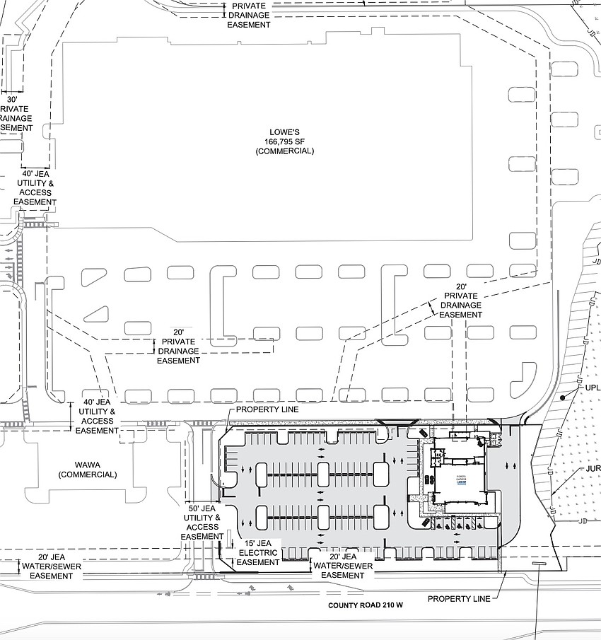 Ford’s Garage restaurant is planned at 450 County Road 210 in St. Johns County, about 2 miles east of Interstate 95, in front of Lowe’s.