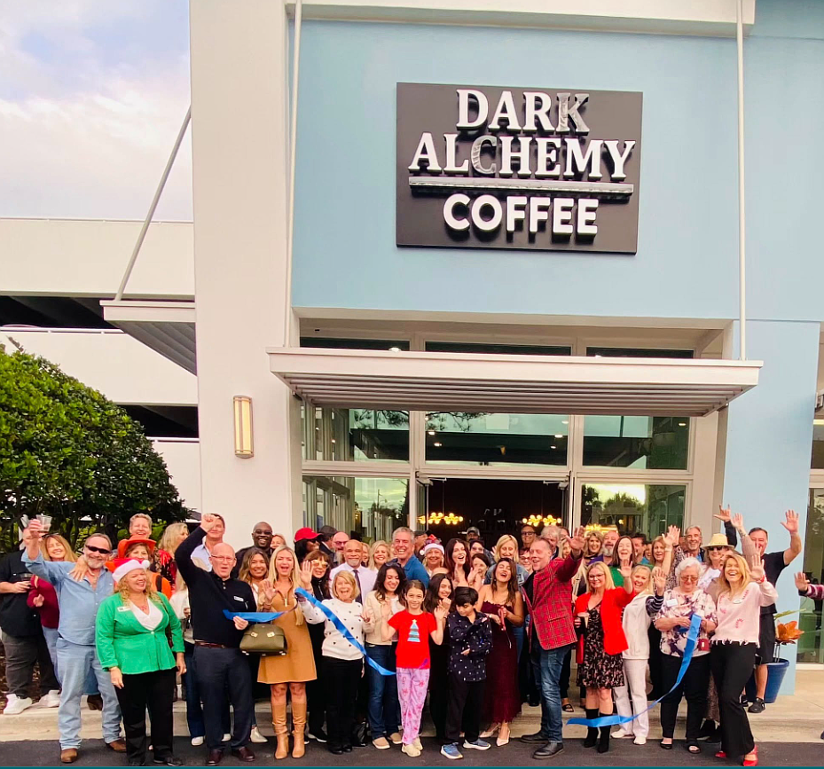 Dark Alchemy Coffee celebrated its grand opening on Dec. 16. Courtesy of Daytona Beach Chamber of Commerce