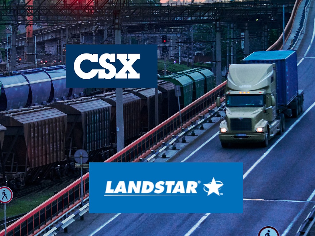 Weak demand for freight transportation is hurting railroad company CSX Corp. and trucking firm Landstar System Inc.