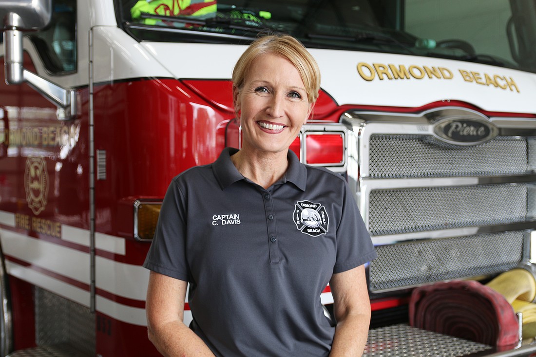 Ormond Beach Fire Department Capt. Carrie Davis founded the Ormond Beach Firefighter Charities in 2013. Photo by Jarleene Almenas