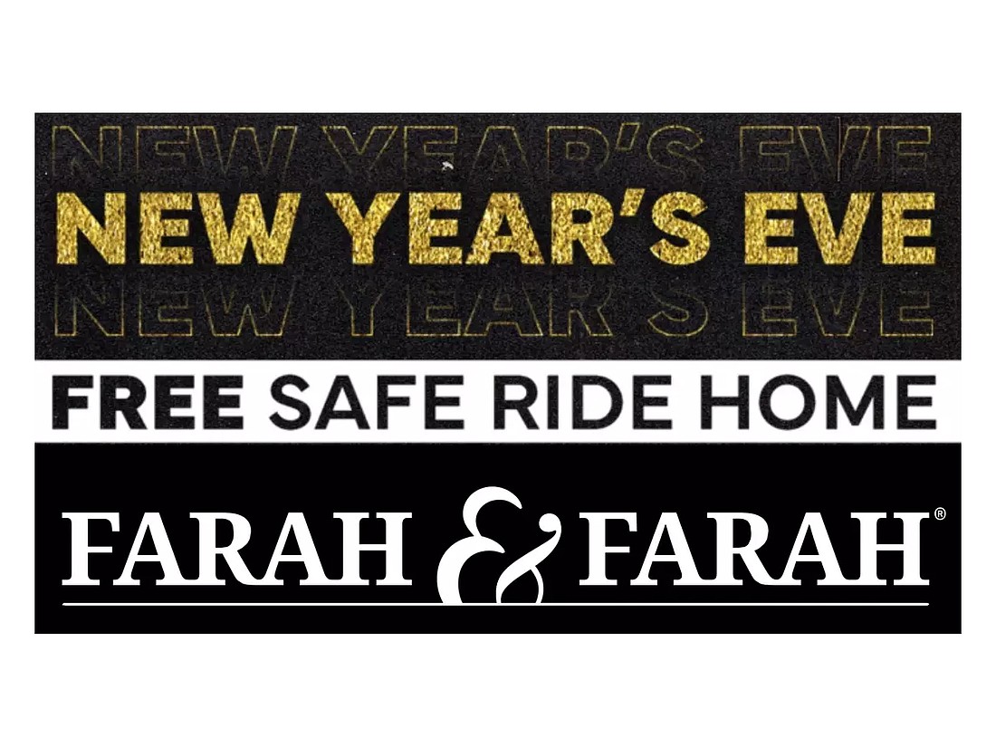 Farah & Farah is offering free rides for New Year's Eve.