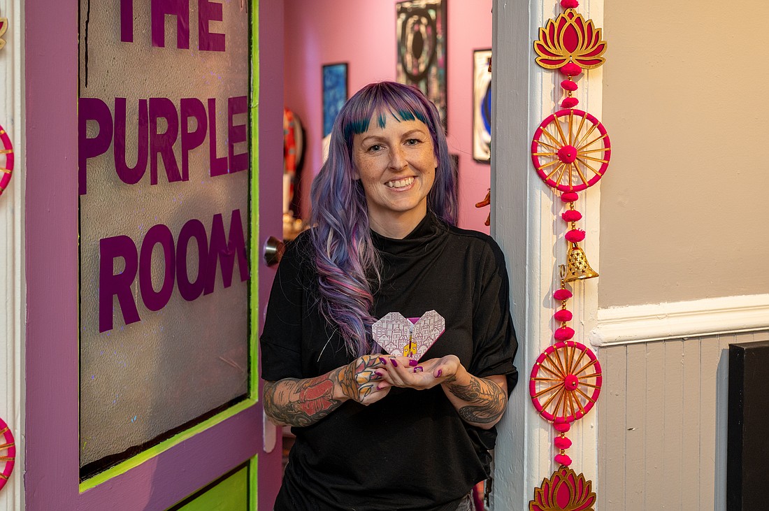 Megan Howell has been making Origami for about seven years.