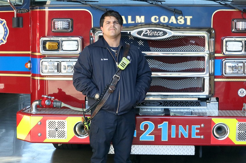 Ozzie Sene was promoted to paramedic and promoted to driver engineer within a month of each other. Photo by Brent Woronoff