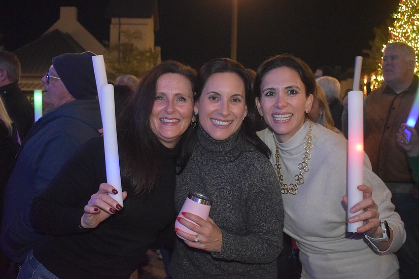 Lakewood Ranch's Jeanette Wilson, Priscila Fernandes and Lorena Barona dance the night away to celebrate the new year.
