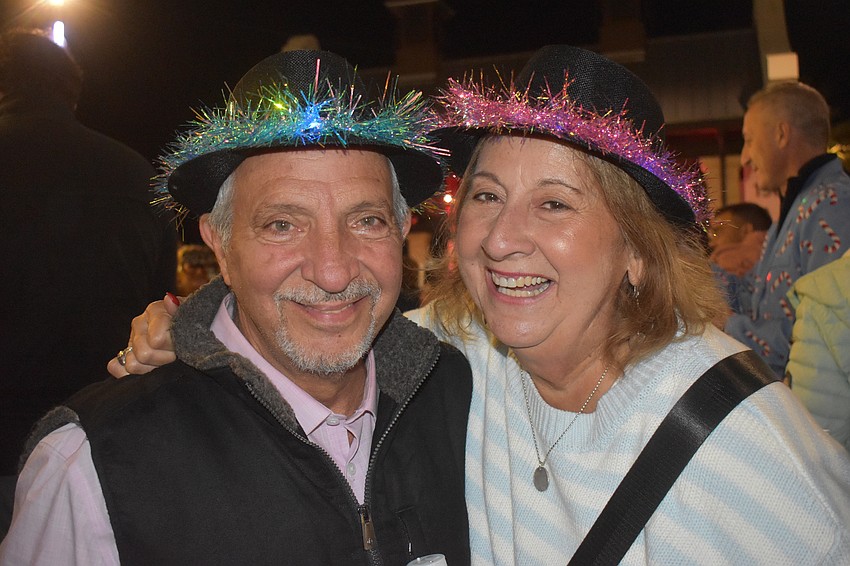 Sarasota's Orrie and Ciel Vardar recently celebrated their 47th wedding anniversary and wore handmade hats by their friend Wendylee Goldberg to the festivities.