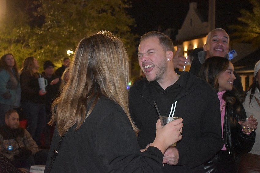 Lakewood Ranch's Molly Nestlerod gets serenaded by her fiance Jason Greenspan as No Filter plays. They are getting married in March.