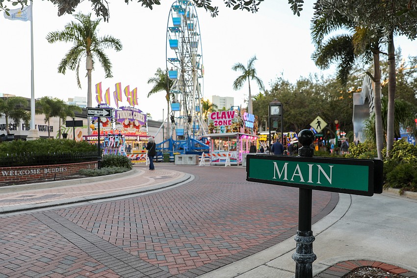The dropping of the pineapple takes place at Main and Lemon.