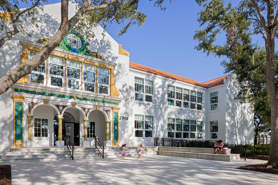 Bay Haven School of Basics Plus was designed in 1926 by architect
M. Leo Elliott. Sweet Sparkman completed a restoration that preserves
the school’s architectural integrity while supporting continued modern educational use.