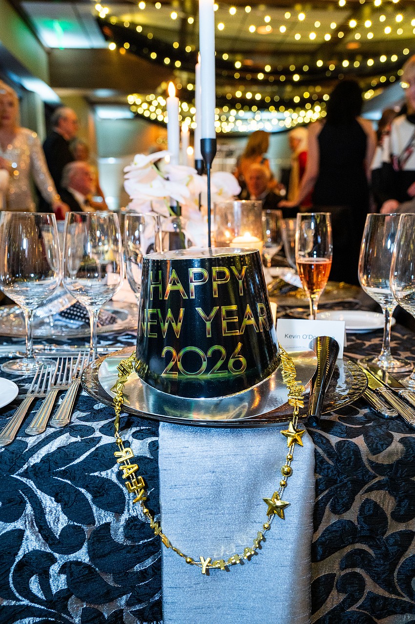 Happy New Year party hats for everyone.