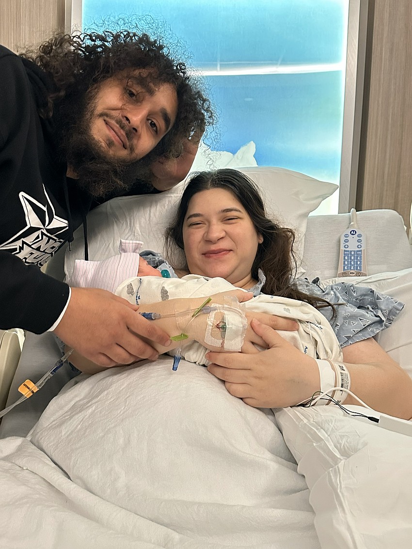 Yamilette Martinez and Emmanuel Bird, of Deltona, welcomed baby girl Ella Annalise Bird at 4:09 a.m. on Jan. 1. Courtesy photo