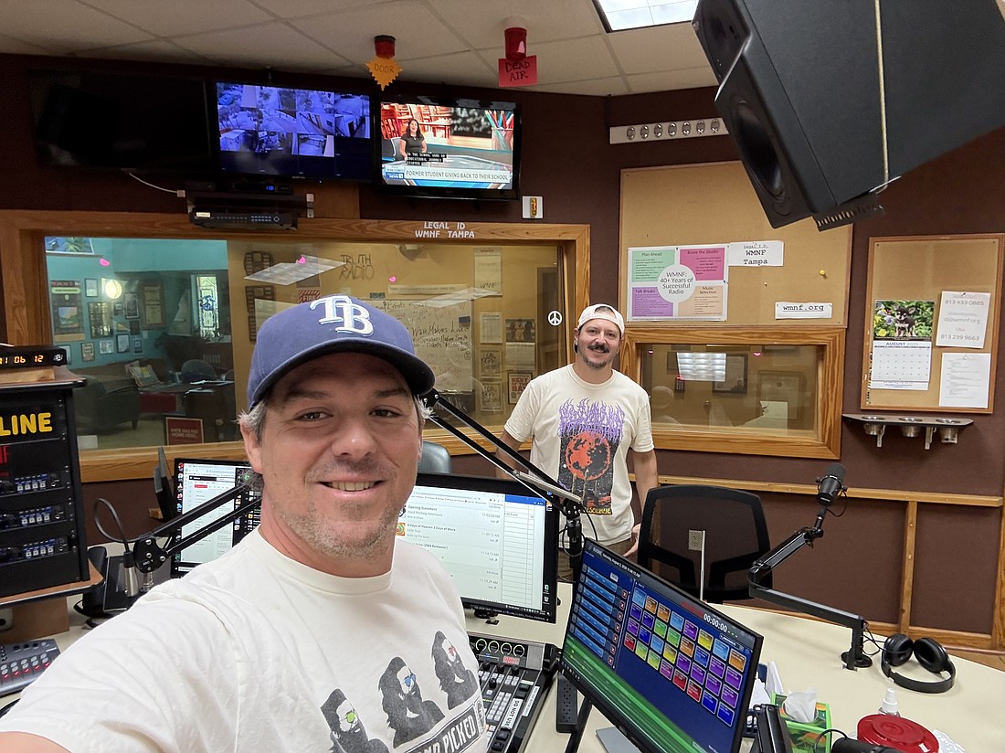 Kevin Caldwell, co-founder of Golden Road Advisors, is a guest-host DJ at Tampa’s WMNF 88.5 community radio station.
