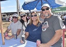 Shayne McKinney, Jenifer McKinney, Heather Travers and Mark Thursby enjoy the vibes together.