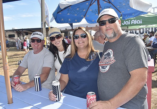 Shayne McKinney, Jenifer McKinney, Heather Travers and Mark Thursby enjoy the vibes together.