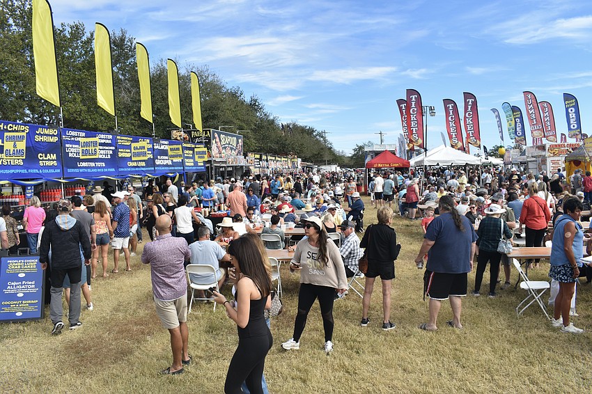 The festival drew a large turnout.