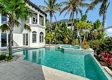 Views from 1418 John Ringling Parkway include the city skyline, Sarasota Bay and John Ringling Bridge.