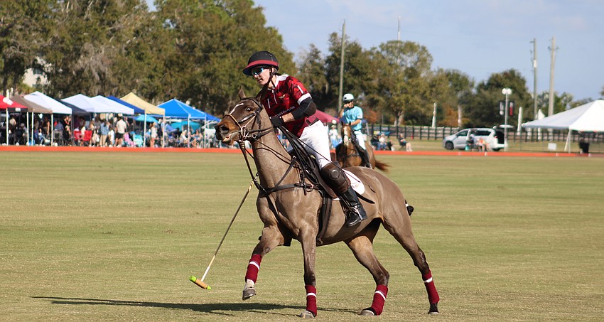 Southside Polo's Tom Rice gets ready to take a shot on goal.