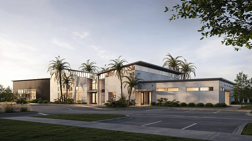 A rendering of the clubhouse at Interra Apartment Homes in Arlington.