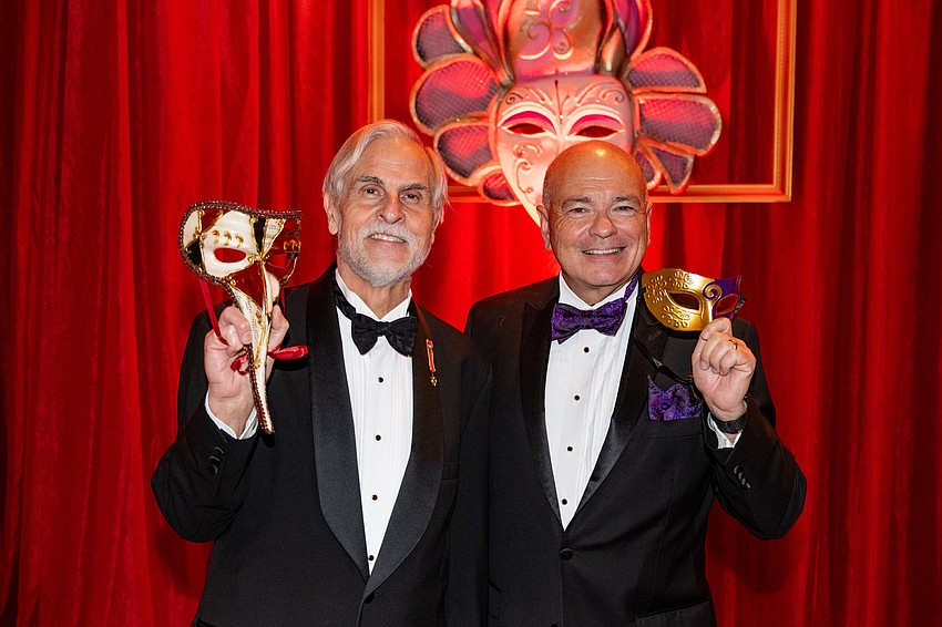 Victor DeRenzi, Sarasota Opera artistic director, and Richard Russell, general director, celebrate at the 2025 Sarasota Opera Gala. This year the Opera will hold a special event to honor the Opera House's 100th anniversary. Victor DeRenzi, Sarasota Opera artistic director, and Richard Russell, general director, celebrate at the 2025 Sarasota Opera Gala. This year the Opera will hold a special event to honor the Opera House's 100th anniversary.