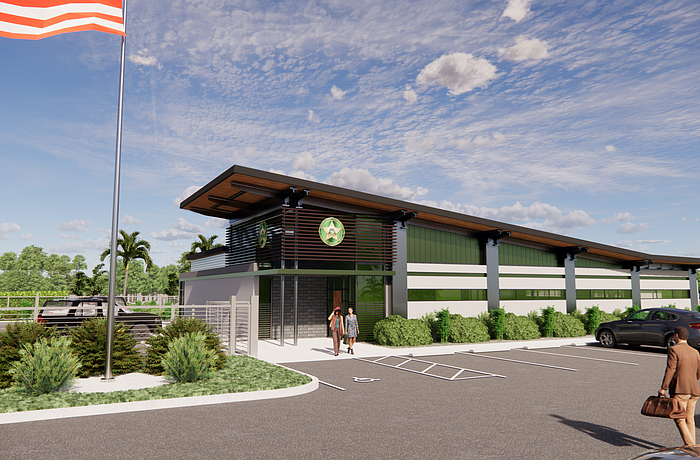 A Manatee County Sheriff's Office substation is under construction at Premier Sports Campus North.