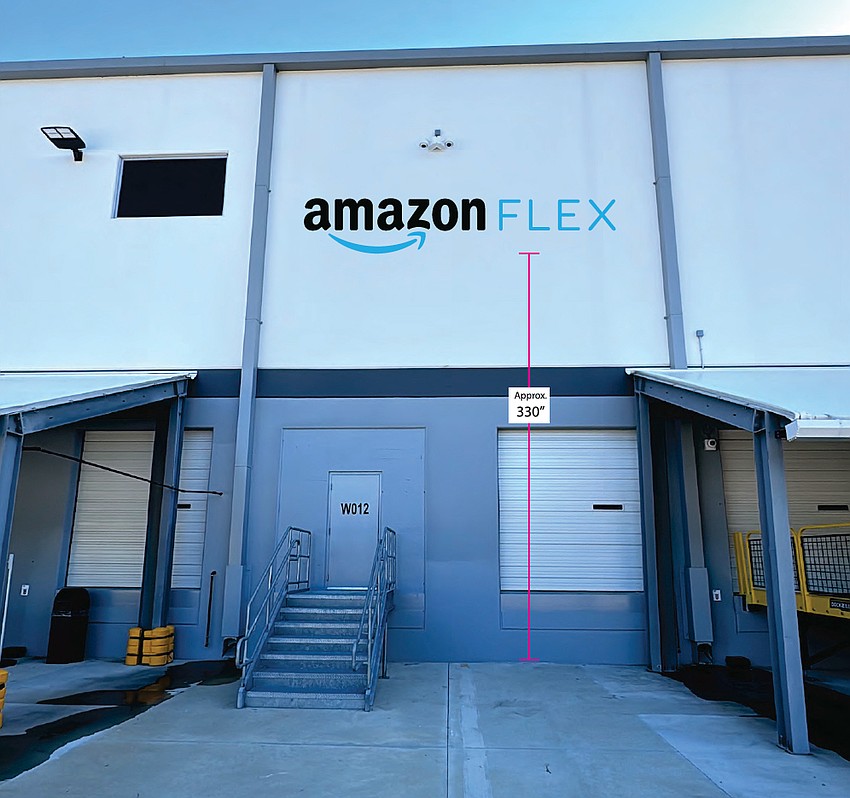 Signage planned for Amazon at 1700 Imeson Road in West Jacksonville. Signage planned for Amazon at 1700 Imeson Road in West Jacksonville.