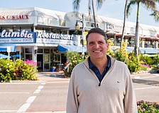 Chris Goglia poses for a photo on St. Armands Circle Monday, Jan. 5, 2026. Goglia has been president of the St. Armands Residents Association since 2020.