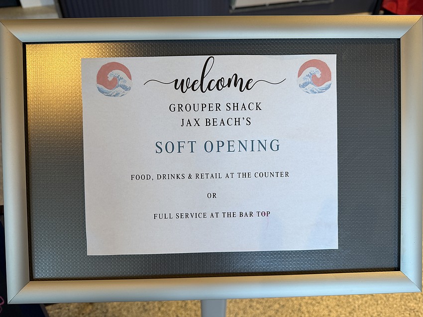 The Grouper Shack restaurant at 1700 Third St. in Jacksonville Beach is in its soft opening phase.