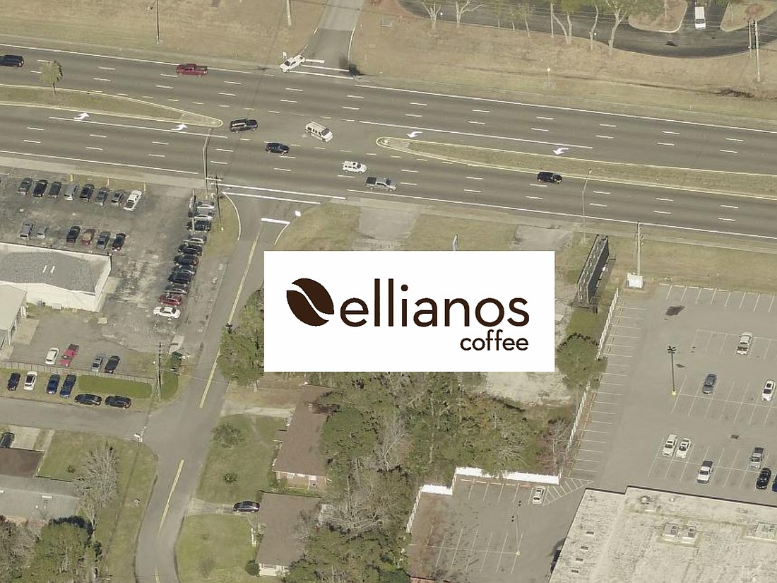 Ellianos Coffee is planned on 0.72 acres at 8700 Beach Blvd. at Killarney Drive west of the Walmart Supercenter and across Beach from Gates of the Promenade, which is a shopping center anchored by Rowe’s IGA Supermarkets.