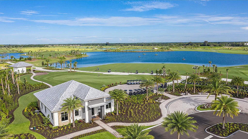 A rendering of the golf course at Esplanade at Rivergrass in Naples.