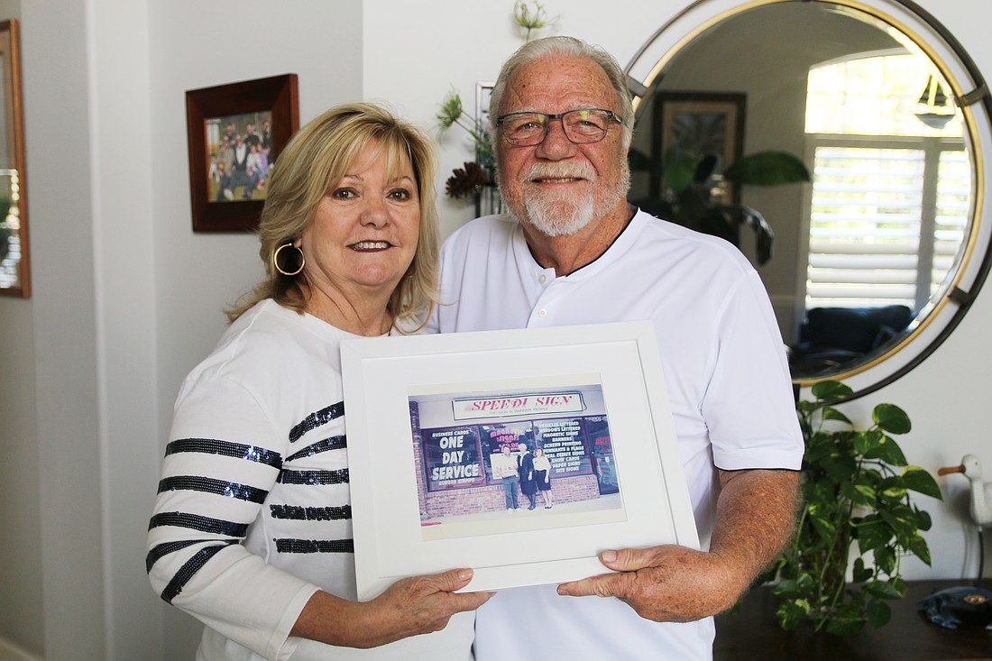 Carla and Ron Cornelius opened Speedi Sign in Holly Hill in 1989. Photo by Jarleene Almenas