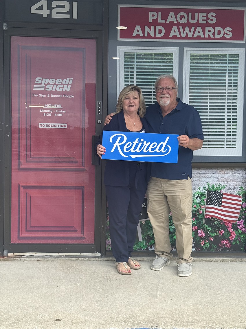 Carla and Ron Cornelius retired in late September 2025. Courtesy photo