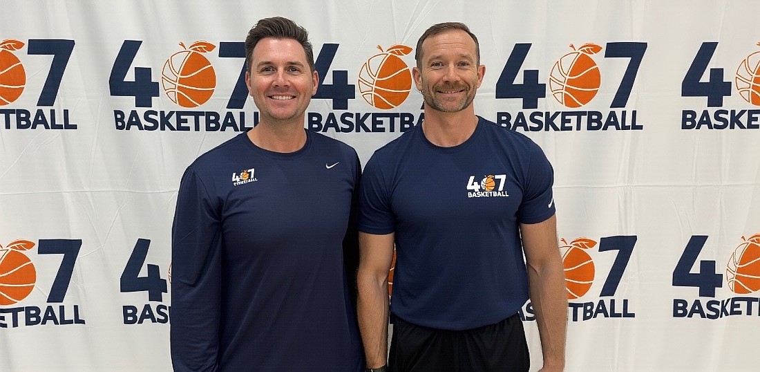 Ryan Trimbee and Nik Winkleman were excited to begin basketball play Monday, Jan. 5, in their new Ocoee-based facility.
