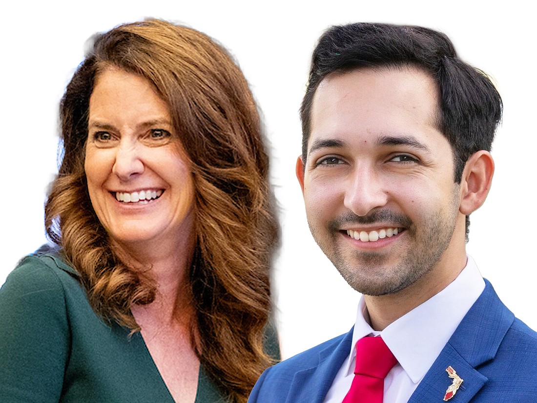 Florida State Sen. Jennifer Bradley and House Rep. Juan Carlos Porras.